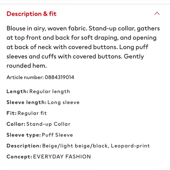 🌸HM leopard print blouse - Picture 6 of 6